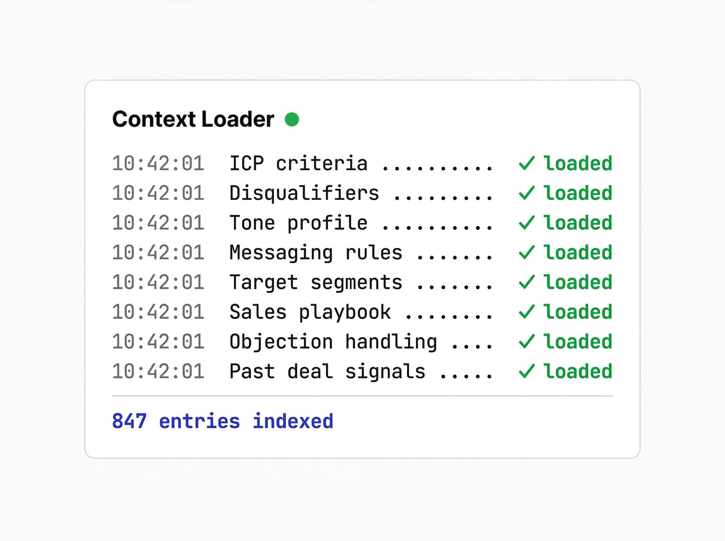 We connect the agents.